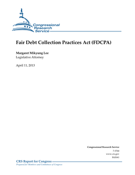 Fair Debt Collection Practices Act (FDCPA)