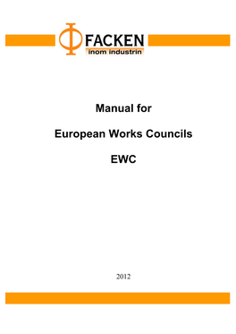 Manual for European Works Councils