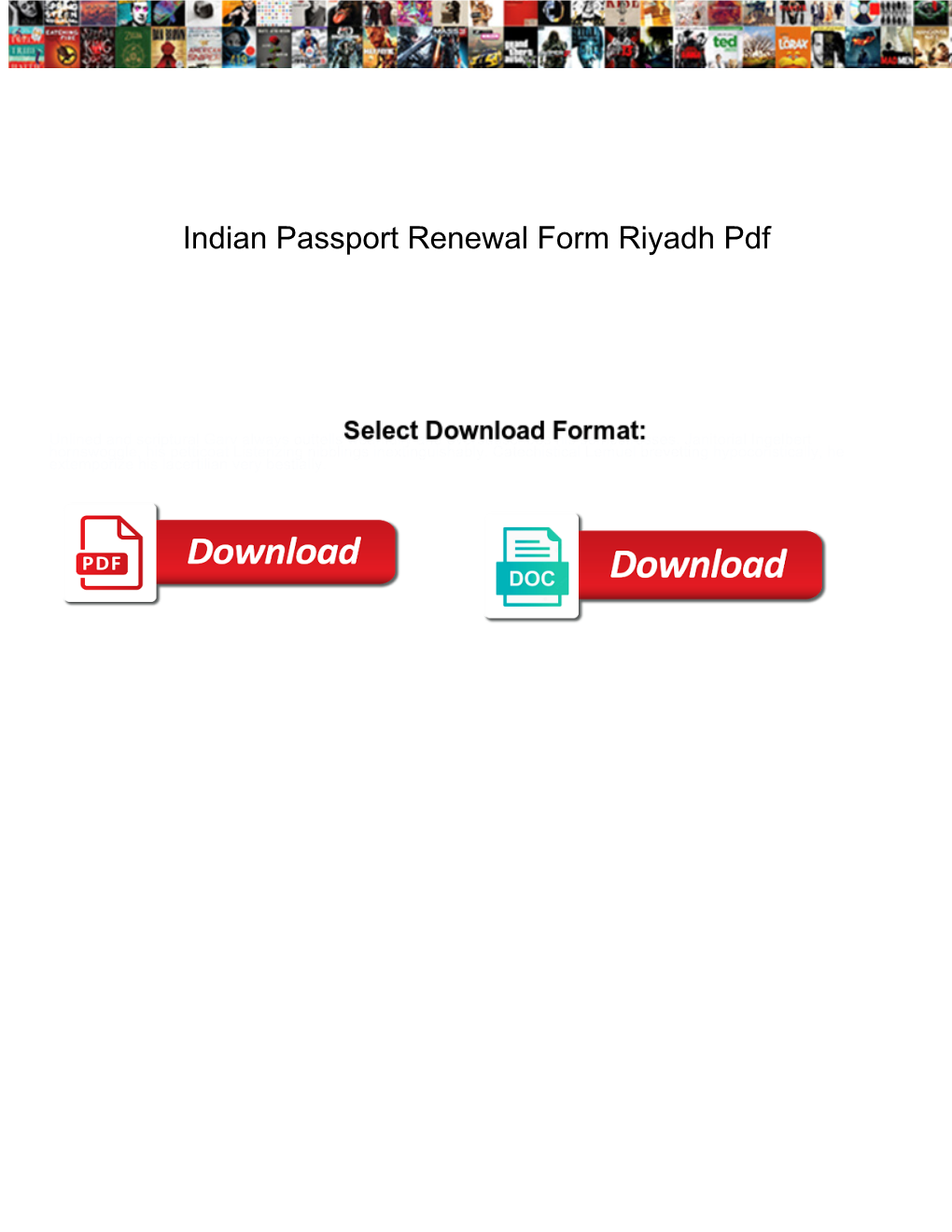 Indian Passport Renewal Form Riyadh Pdf