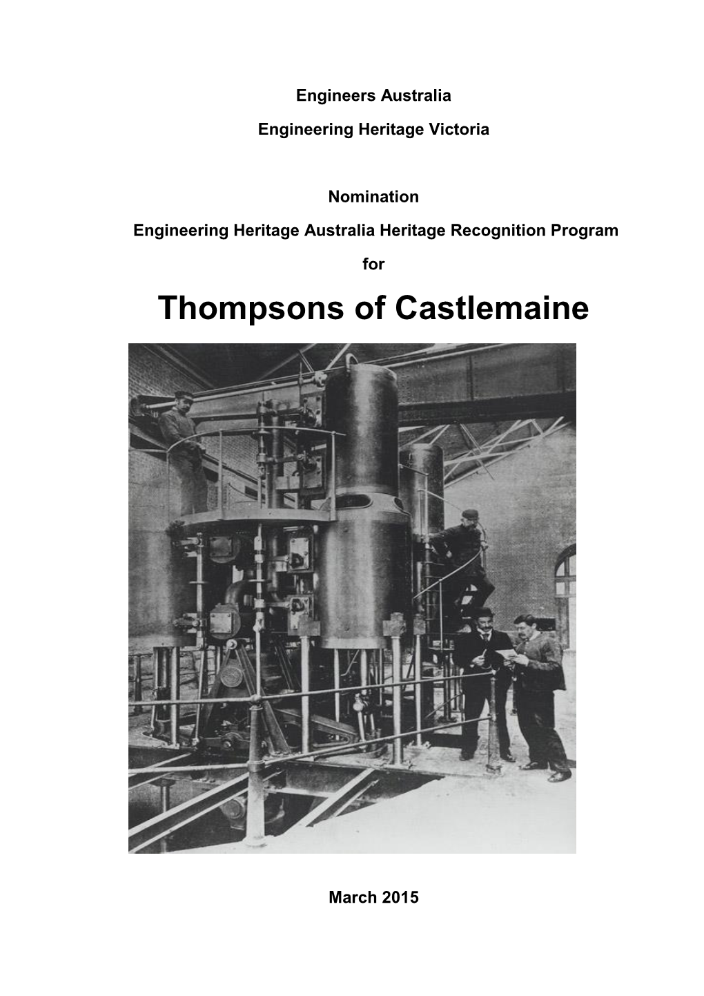 Thompsons of Castlemaine