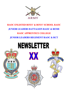 Issue 20 RAOC Boys Newsletter Summer