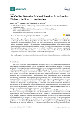 An Outlier Detection Method Based on Mahalanobis Distance for Source Localization