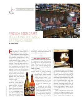 French Beer Craft: Redefining the Image Thiriez, a Brewery in the Nord-Pas-De-Calais Region of French Beer by Daina Paulin