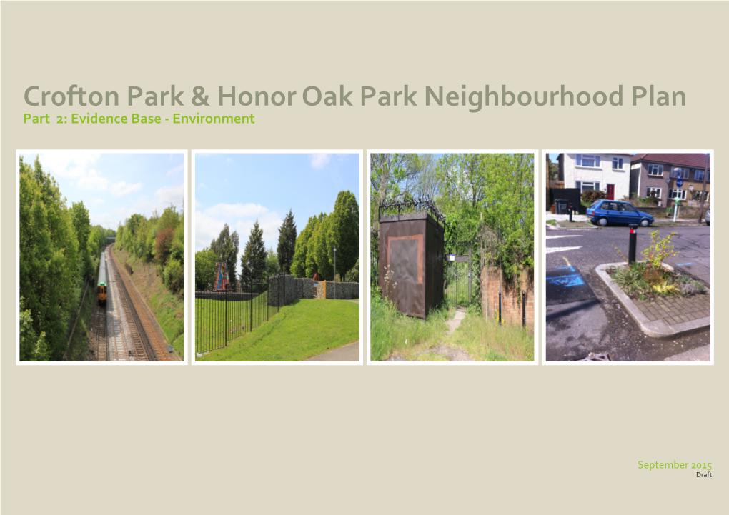 Crofton Park & Honor Oak Park Neighbourhood Plan