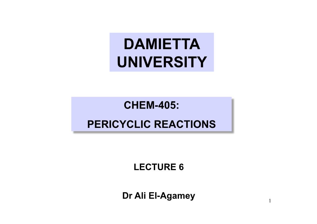 Lectures 6 Pericyclic 2016-2017 Coloured6.Pptx