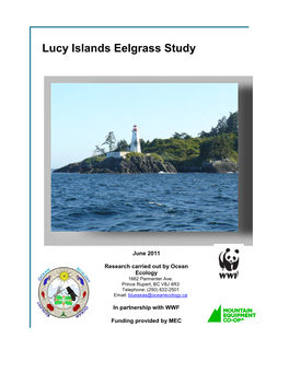 Lucy Islands Eelgrass Study