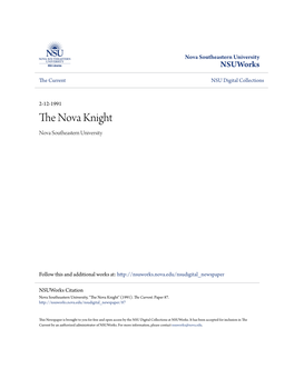 The Nova Knight EDITORIALS