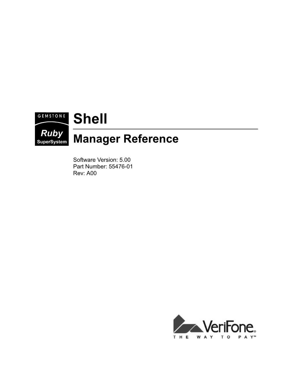 Verifone Manager Manual