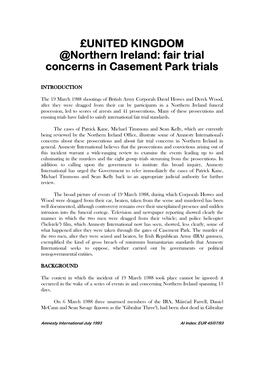 Fair Trial Concerns in Casement Park Trials