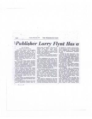 Ipubl4her Larry Flynt Has A