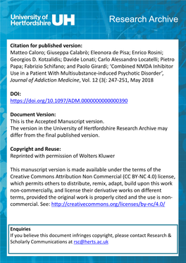 Caloro Et Al Combined NMD Inhibitor Use Accepted