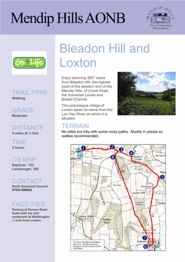 Bleadon Hill and Loxton