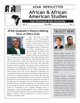 African & African American Studies