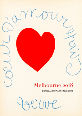 Melbourne 2018 DOUGLAS STEWART FINE BOOKS for Additional Photographs and Full Descriptions Please Refer to Our Website