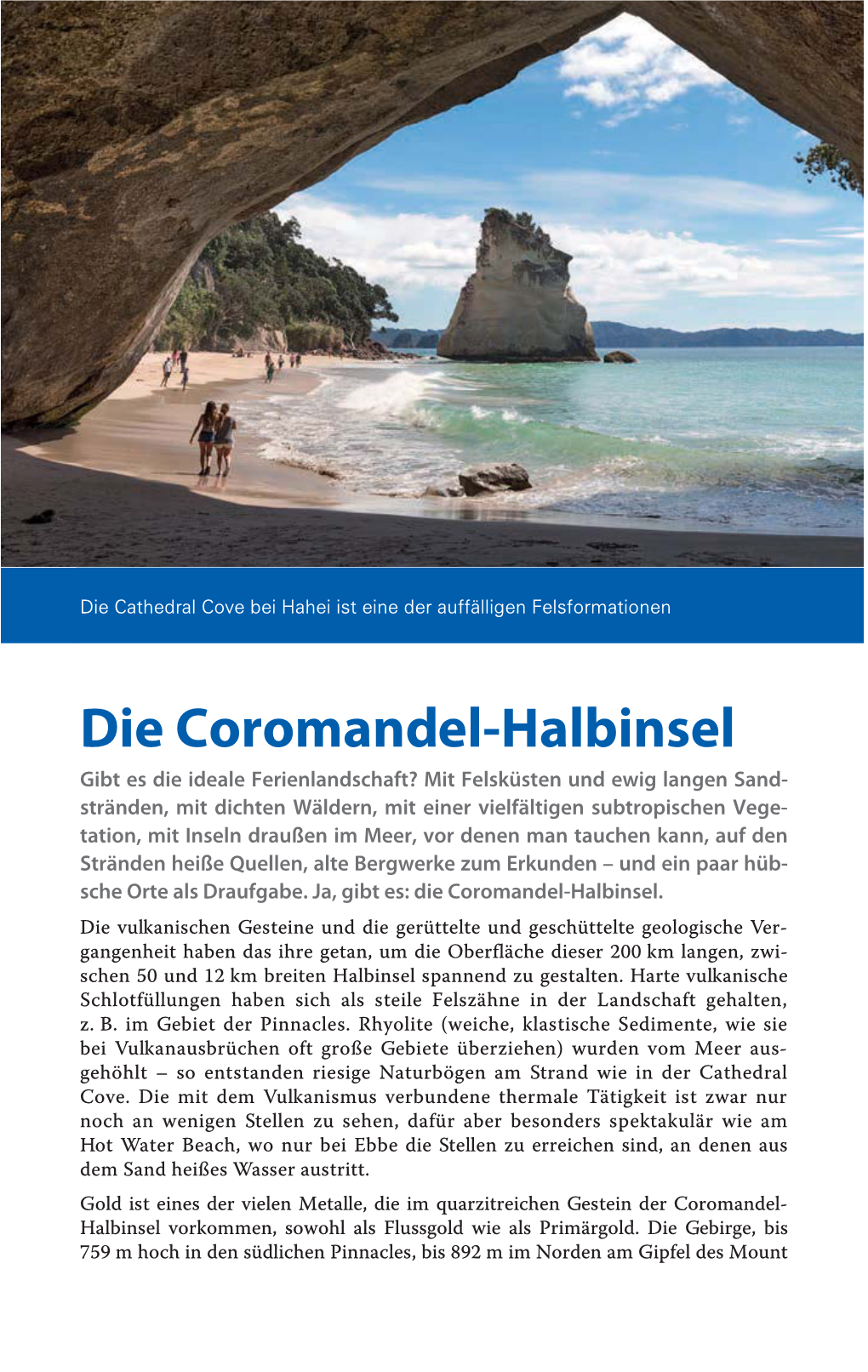 Die Coromandel-Halbinsel