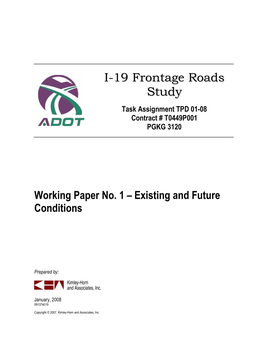 I-19 Frontage Roads Study Area 94 Appendix C Cultural Resources Database Search Results