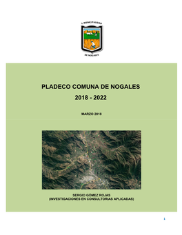 Pladeco Comuna De Nogales 2018 - 2022