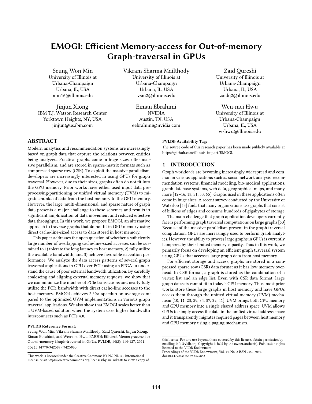 Efficient Memory-Access for Out-Of-Memory Graph-Traversal in Gpus