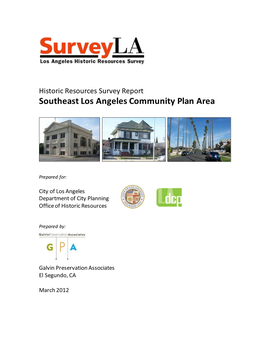 Southeast Los Angeles Community Plan Area