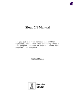 Sleep 2.1 Manual
