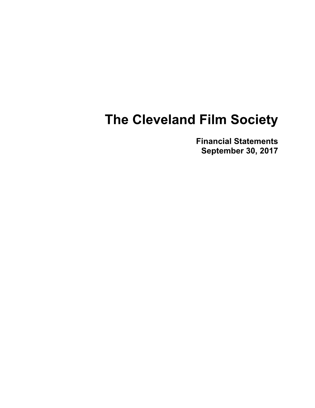 The Cleveland Film Society