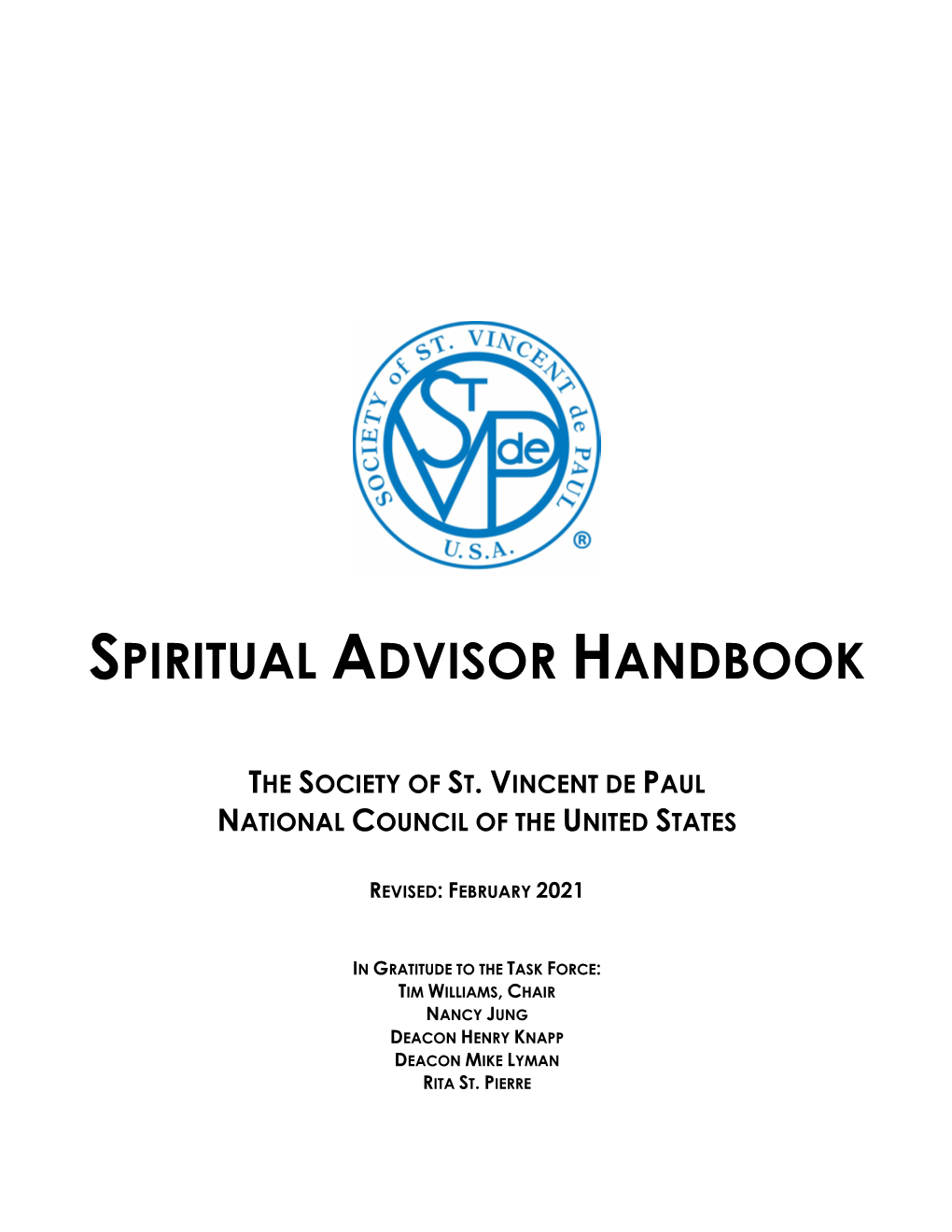 Spiritual Advisor Handbook