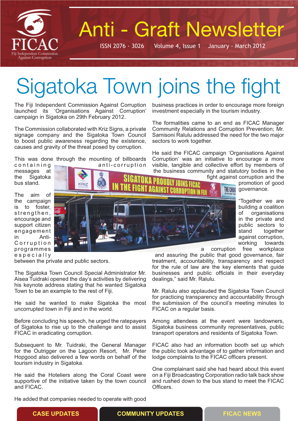 Sigatoka Town Joins the Fight