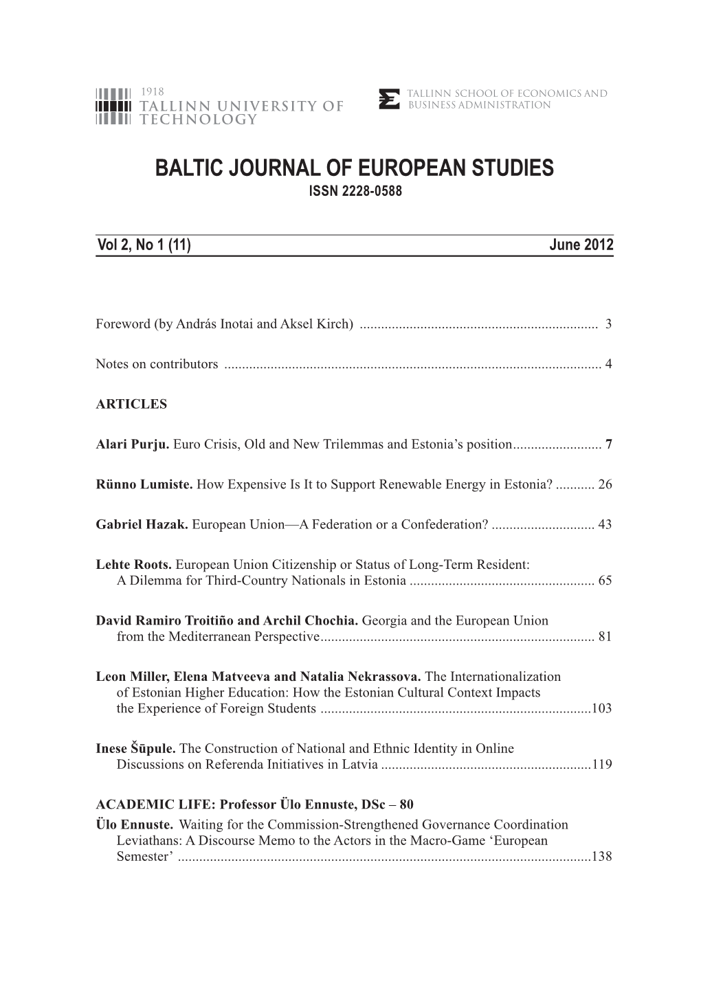 Journal Title and the Articles (Pdf)
