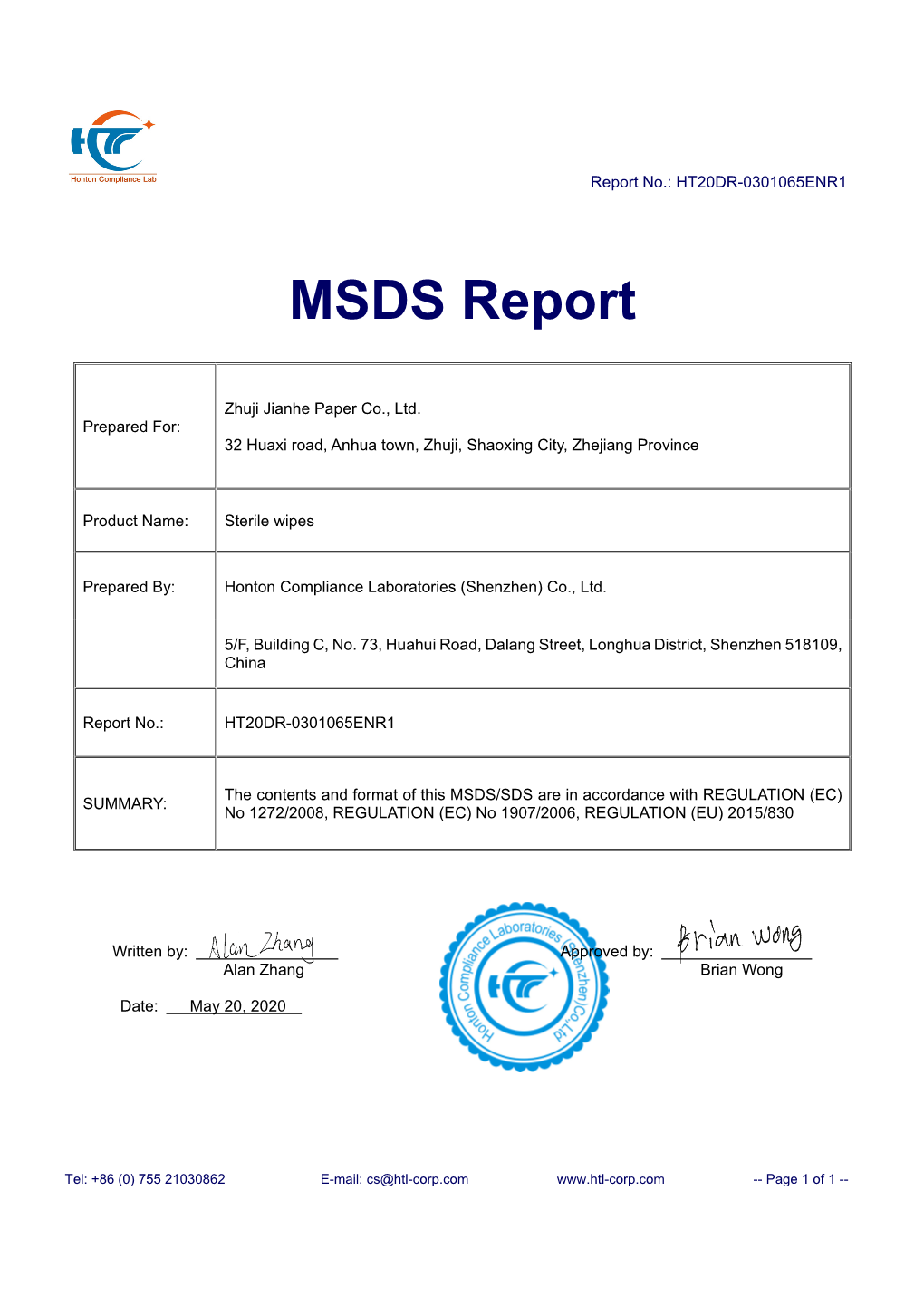 Safety Data Sheet According to 1907/2006/EC, 1272/2008/EC, (EU) 2015/830