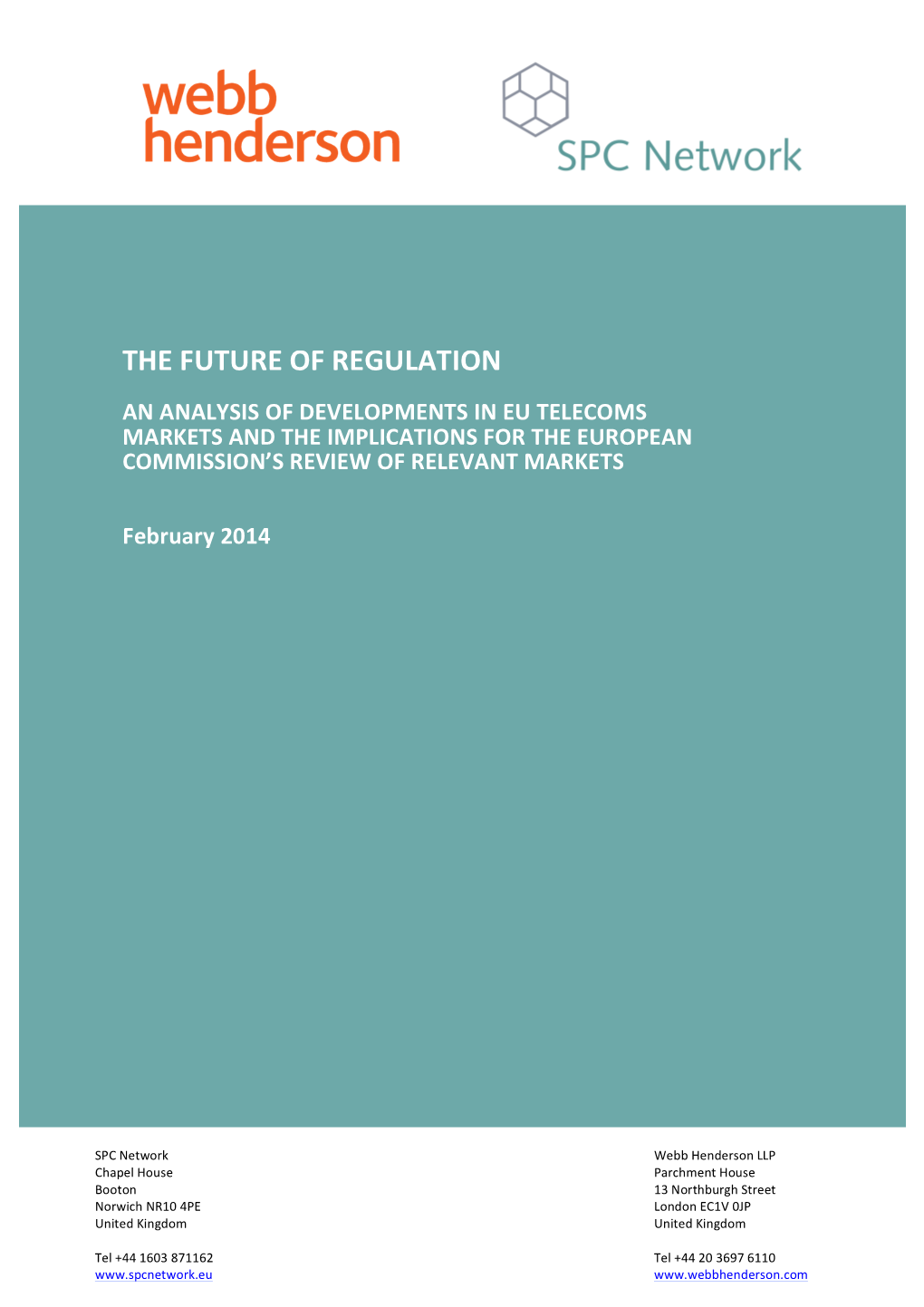 The Future of Regulation