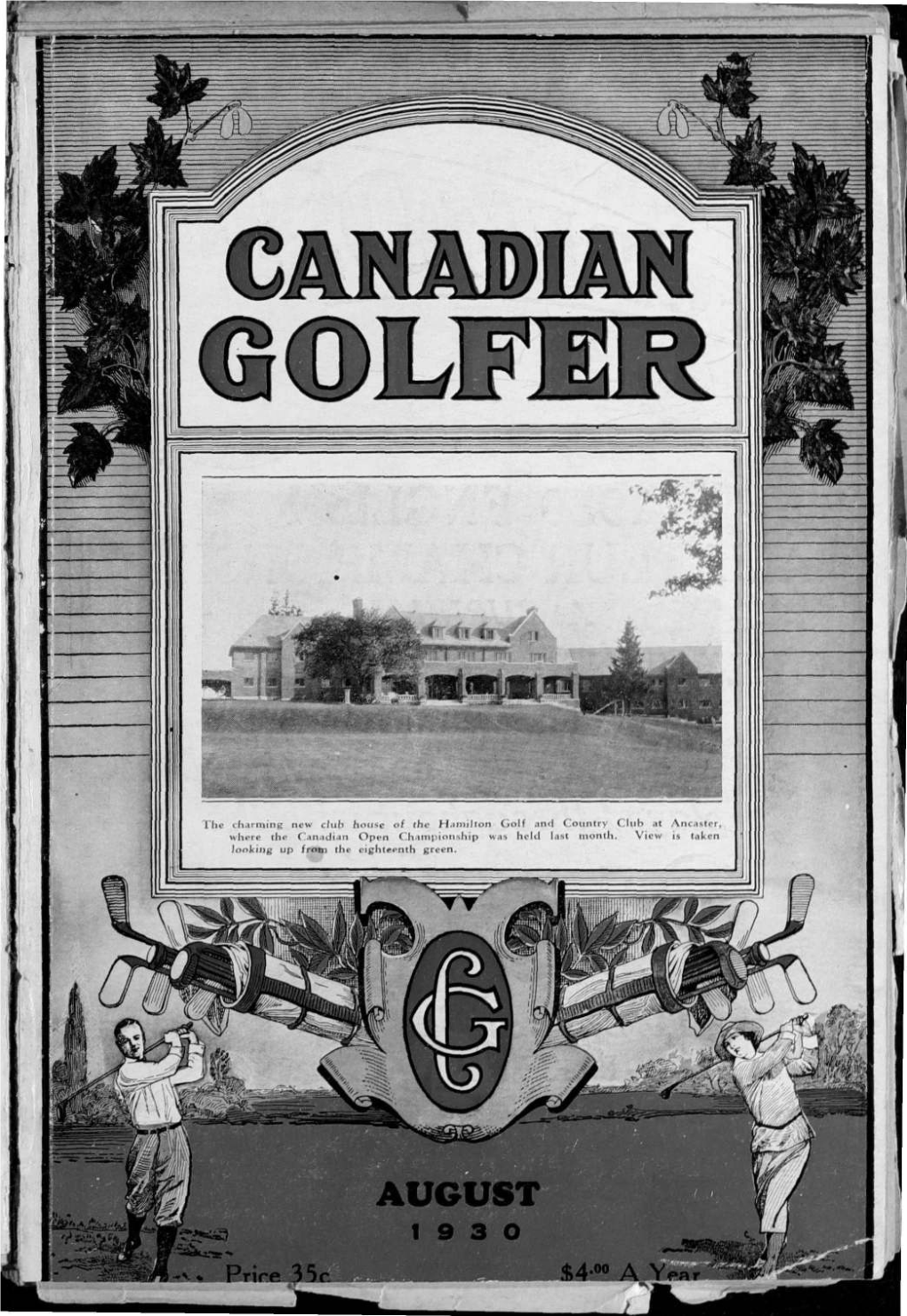 Canadian Golfer, August, 1930