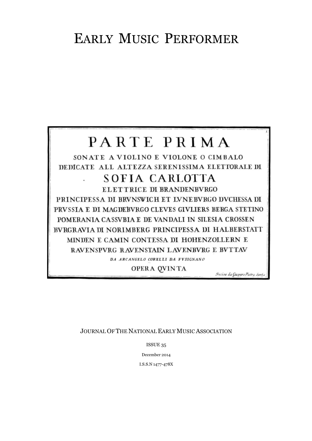 Corelli’S Op.5 and the Baroque International Anniversary Conference Paradigm