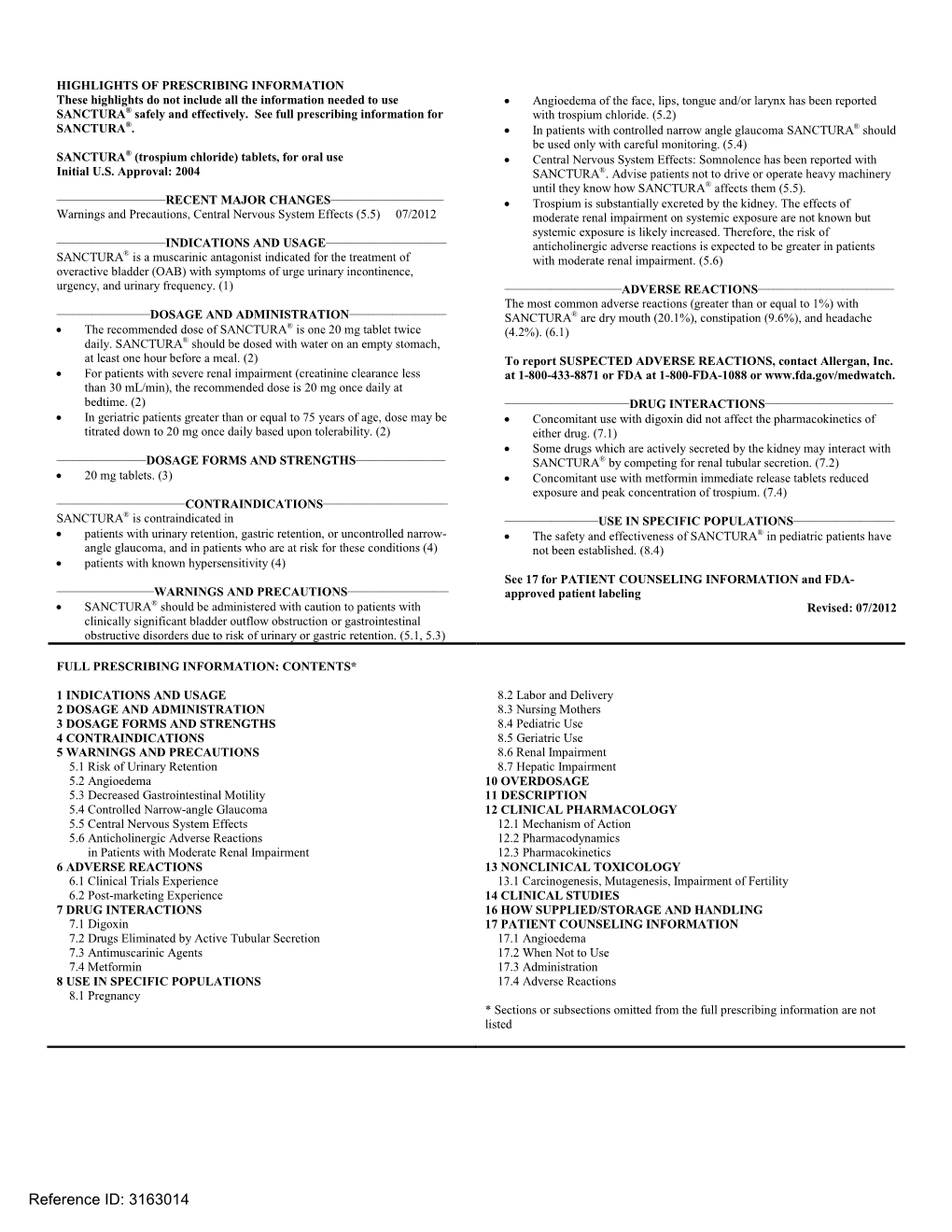 Trospium Chloride