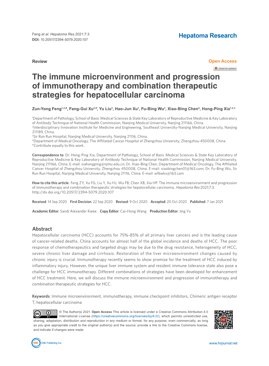 The Immune Microenvironment and Progression of Immunotherapy and Combination Therapeutic Strategies for Hepatocellular Carcinoma