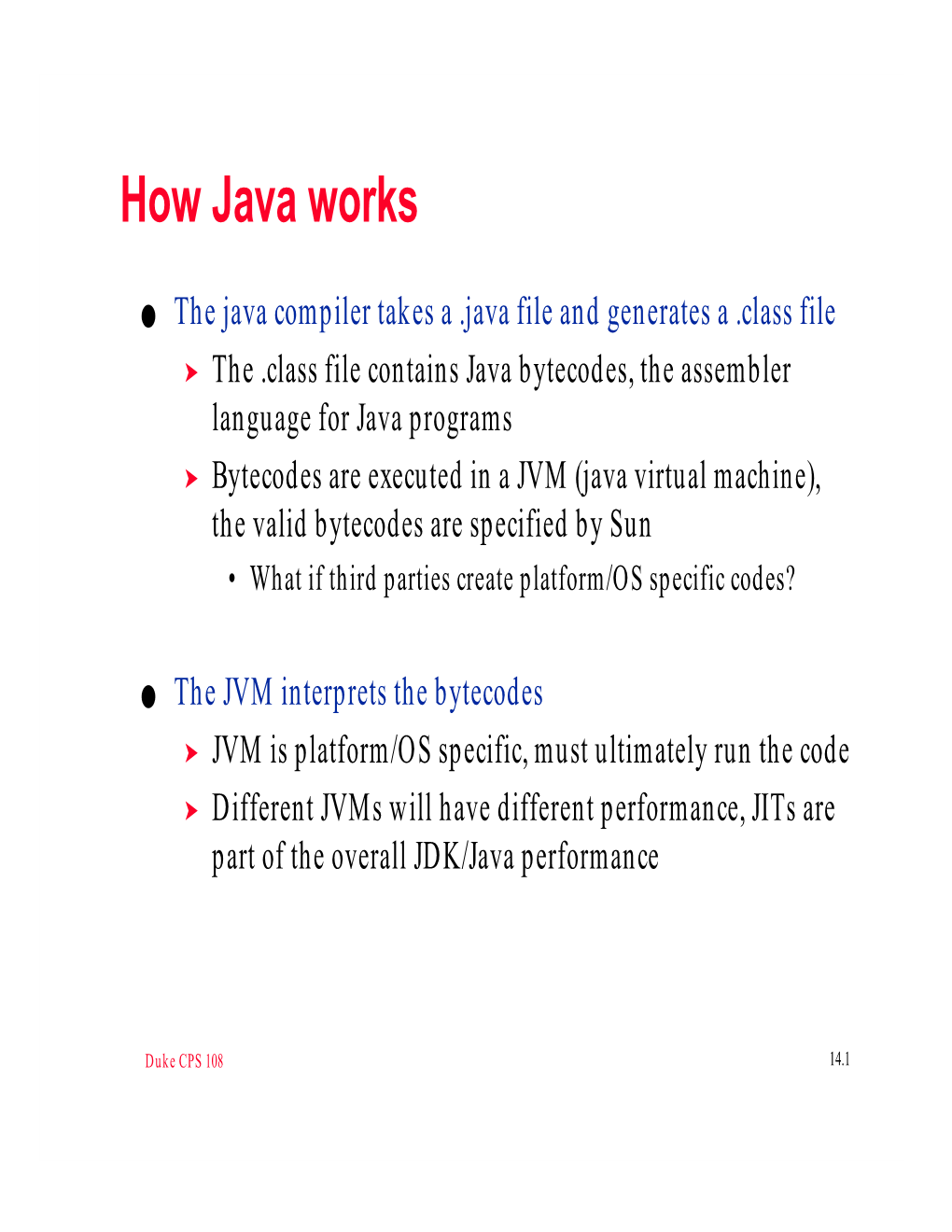 How Java Works