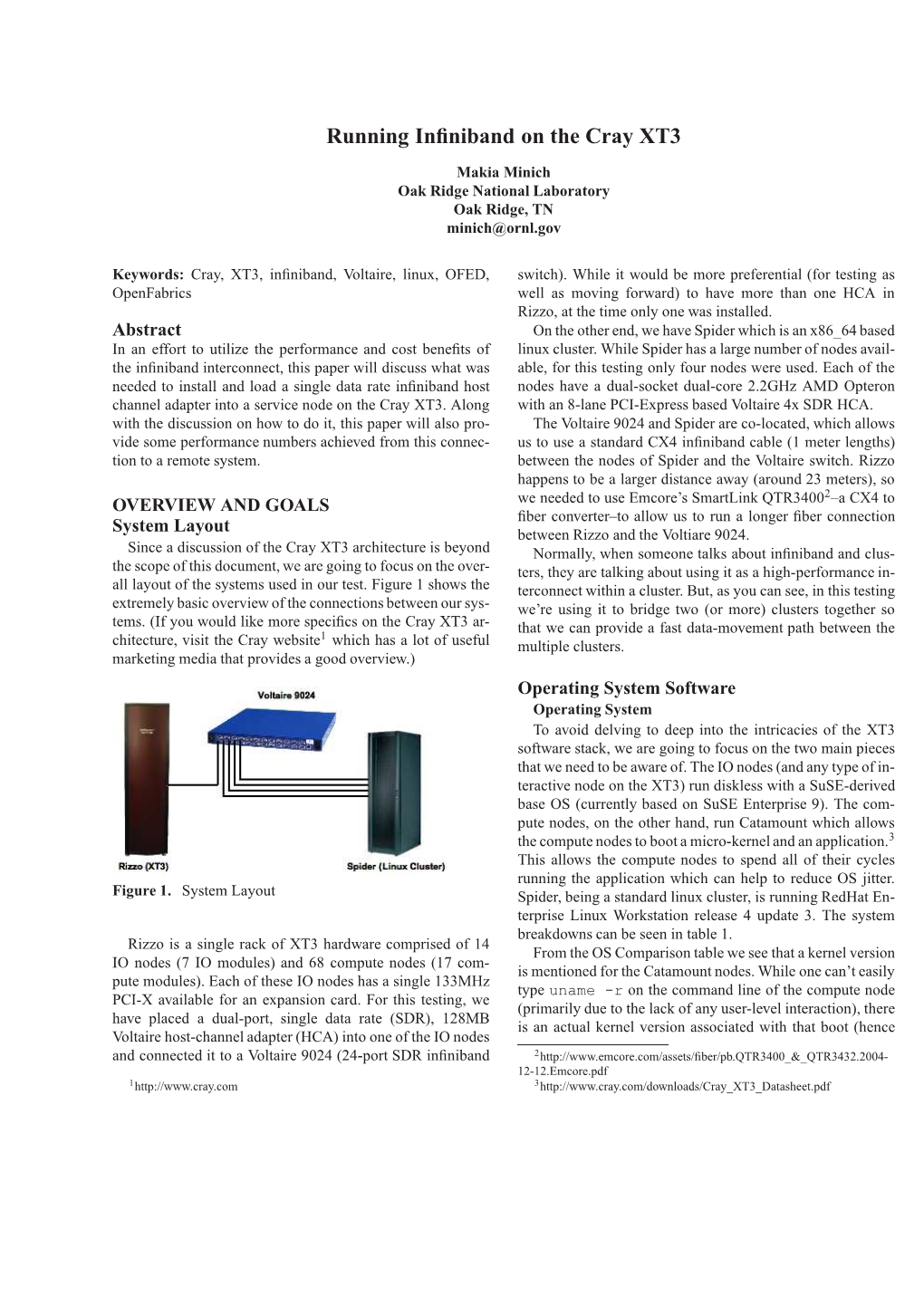 Running Infiniband on the Cray