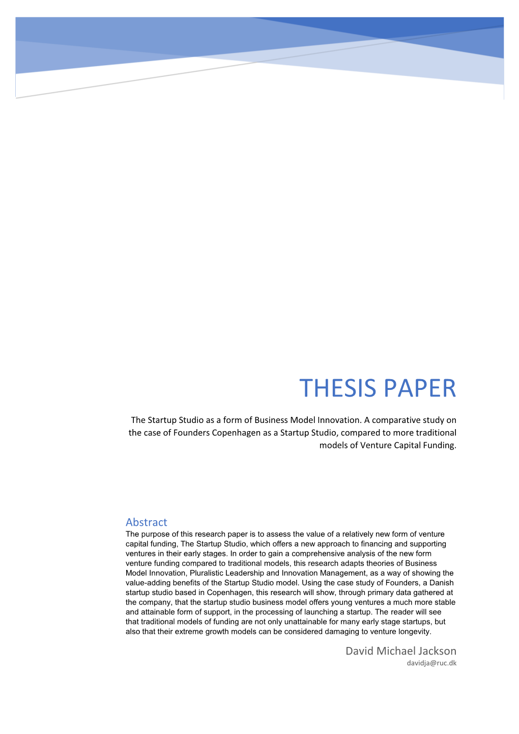 Thesis Paper