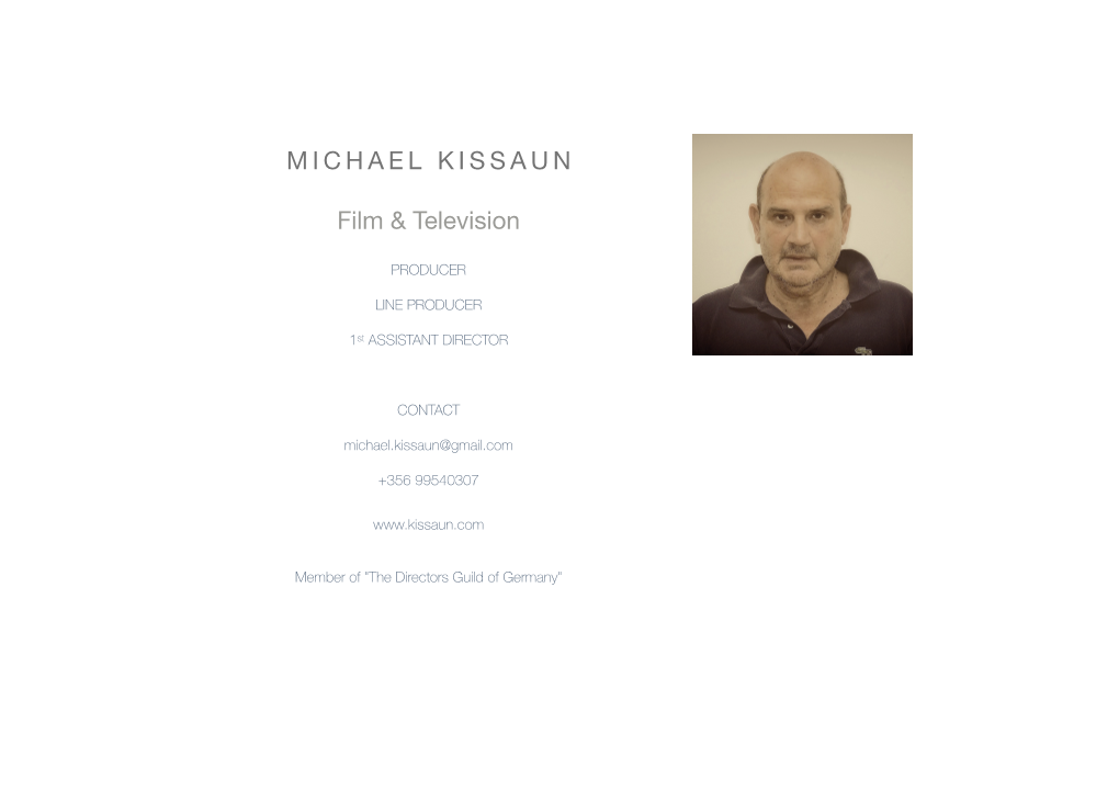 MICHAEL KISSAUN Film & Television