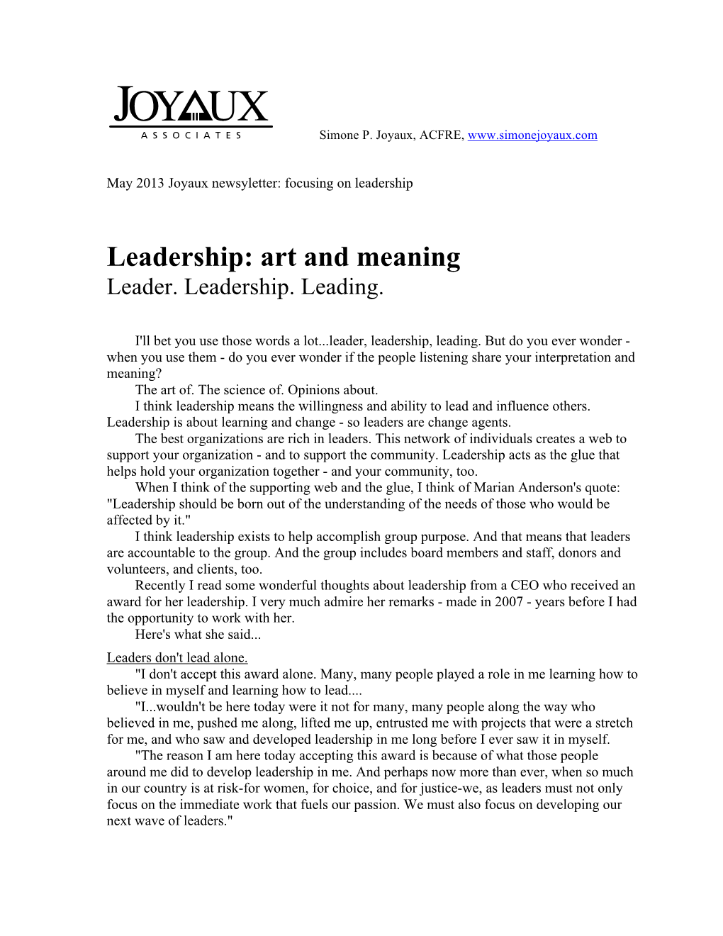 Leadership Insights