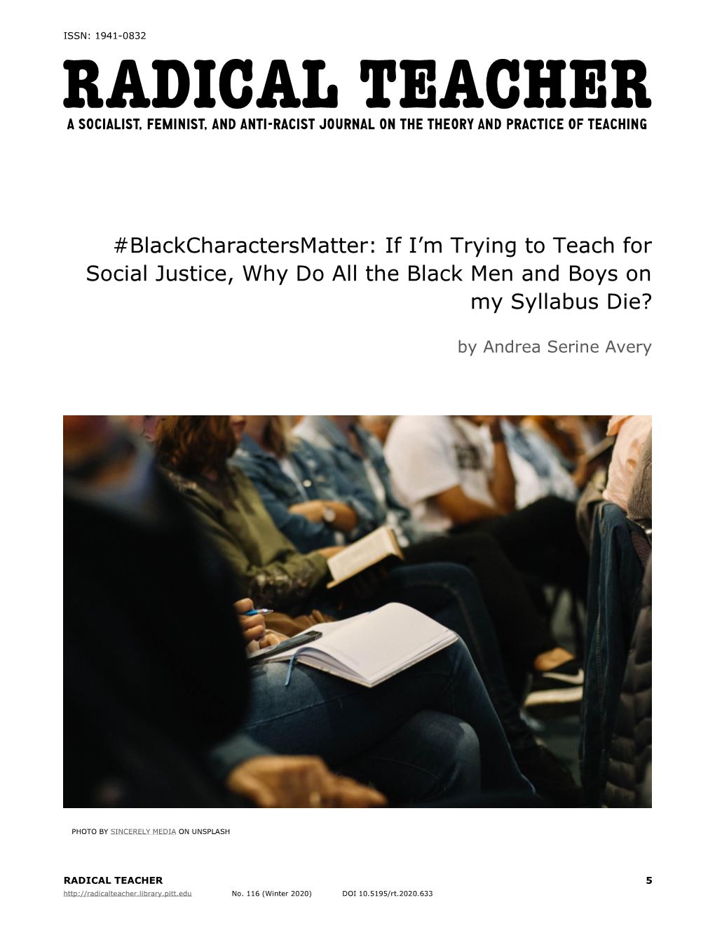 If I'm Trying to Teach for Social Justice, Why Do All the Black Men