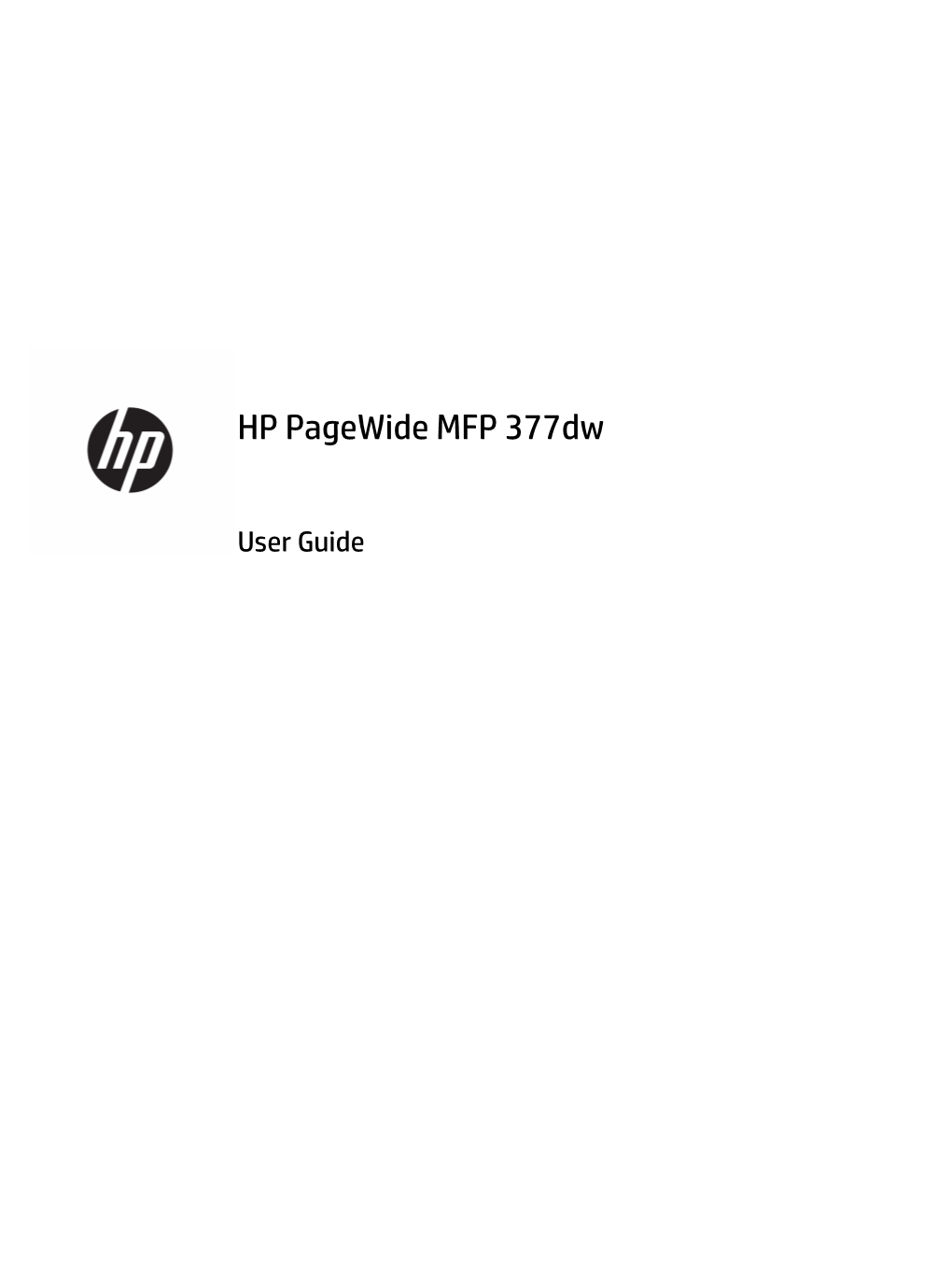 HP Pagewide MFP 377Dw User Guide – ENWW