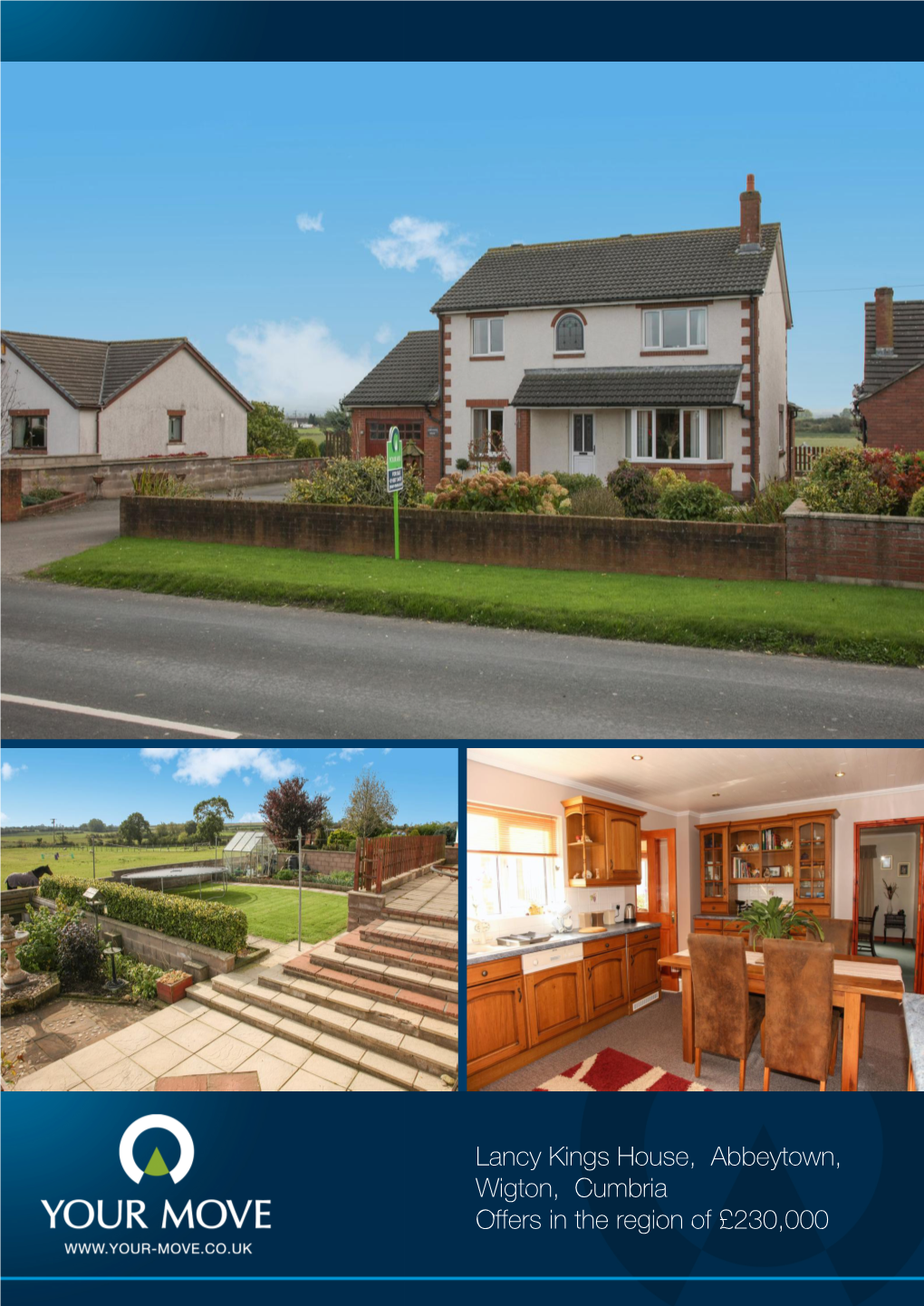 Lancy Kings House, Abbeytown, Wigton, Cumbria Offers in the Region of £230,000 Abbeytown, Wigton, Cumbria