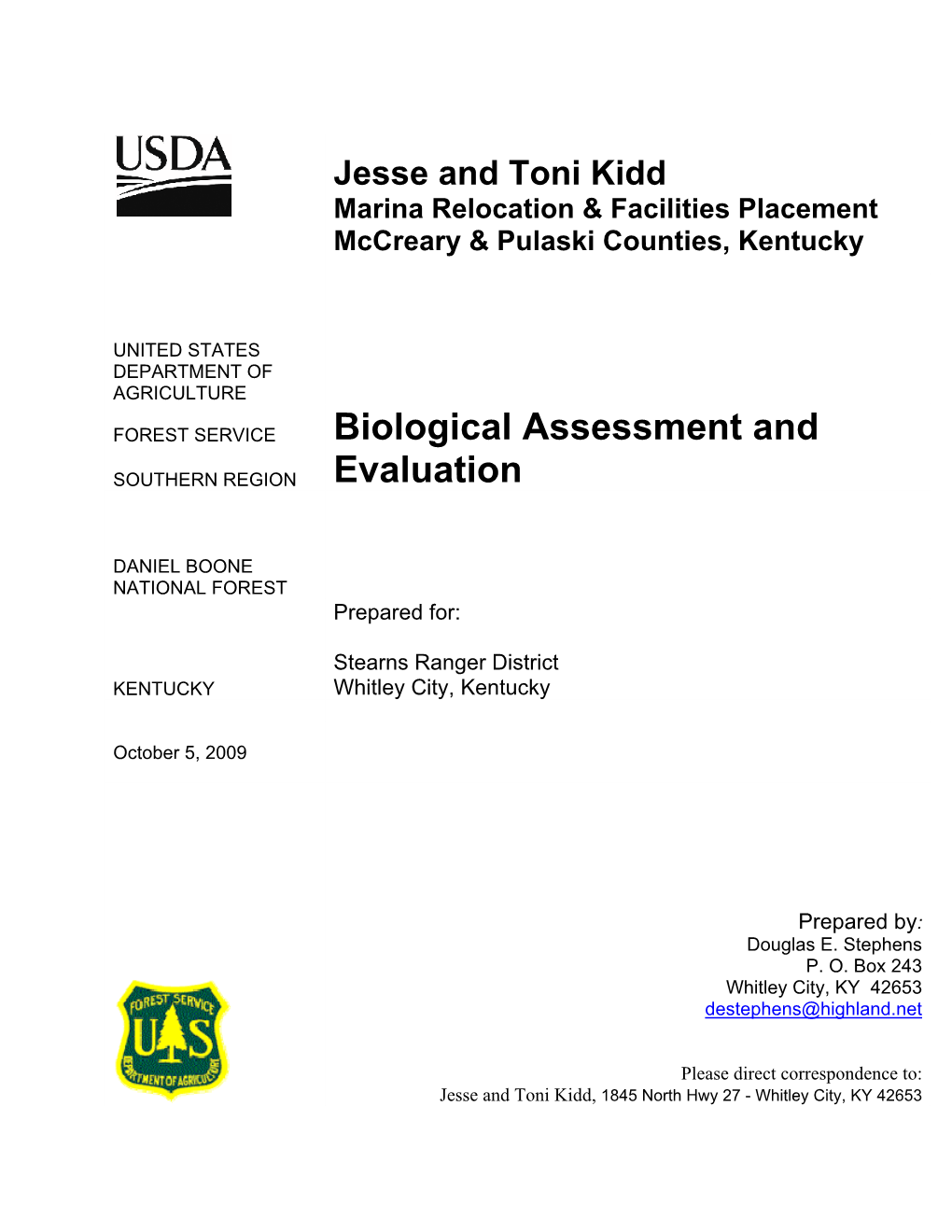 Biological Assessment and Evaluation (BAE) Is Responsive to the Requirements of the Endangered Species Act to Disclose Effects on Listed Species and Their Habitats