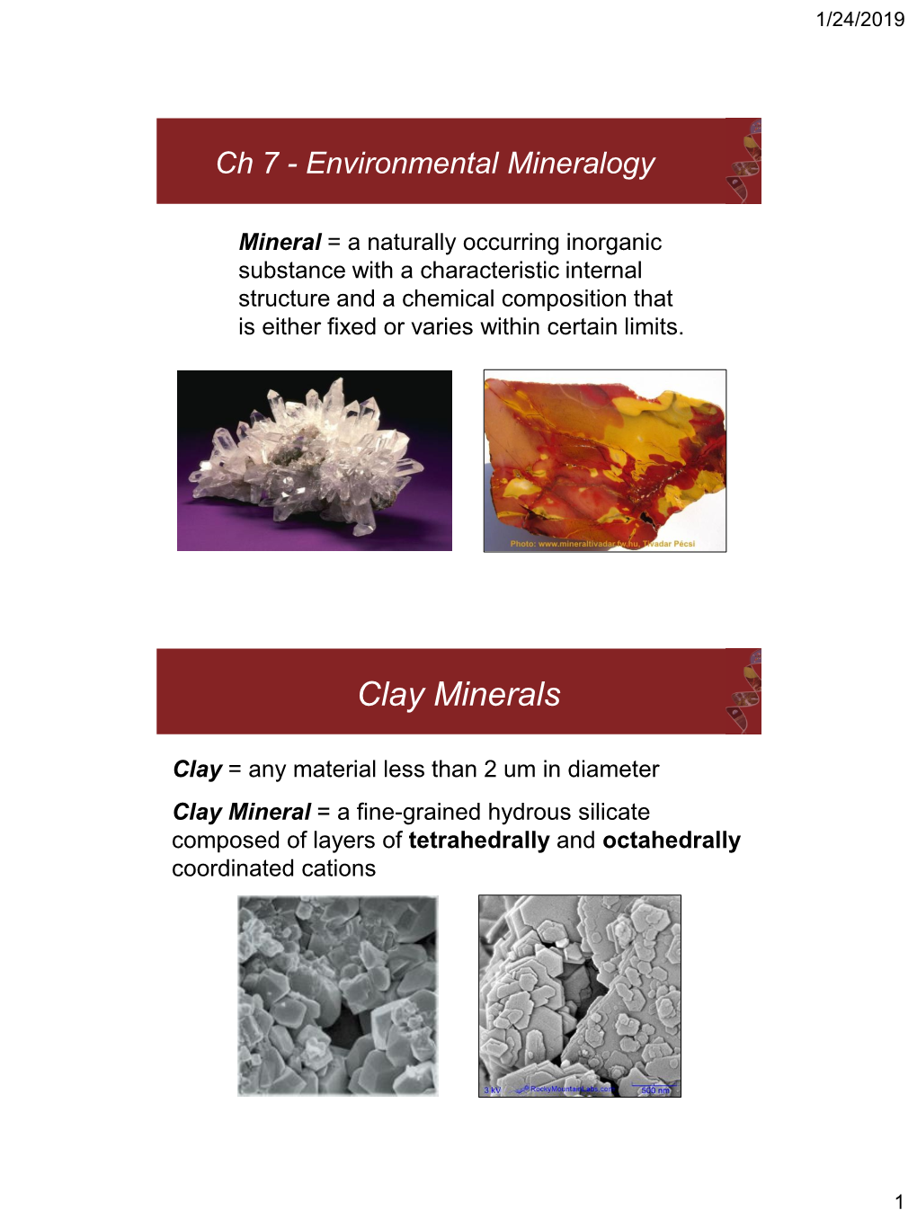 Clay Minerals