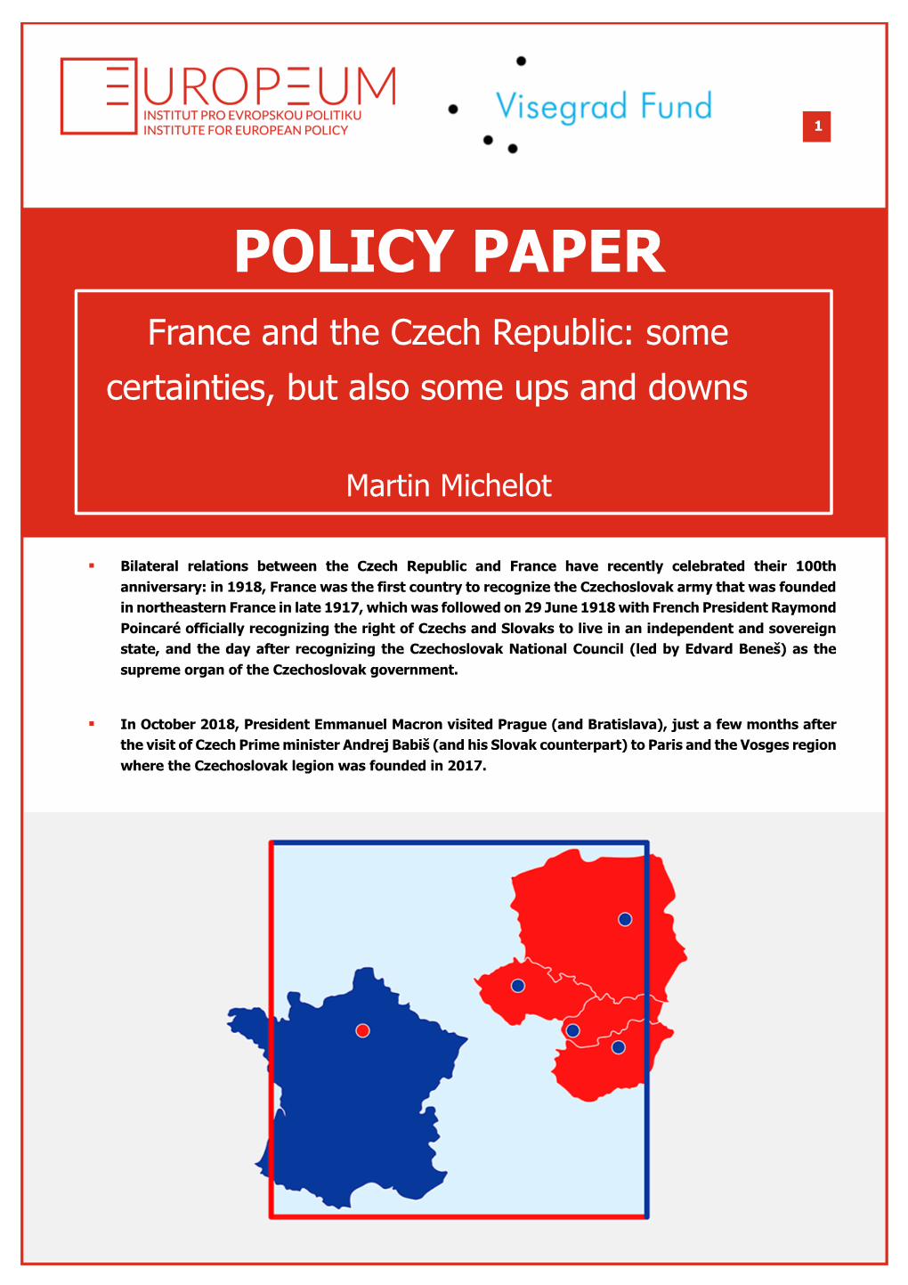 France and the Czech Republic: Some Certainties, but Also Some Ups and Downs