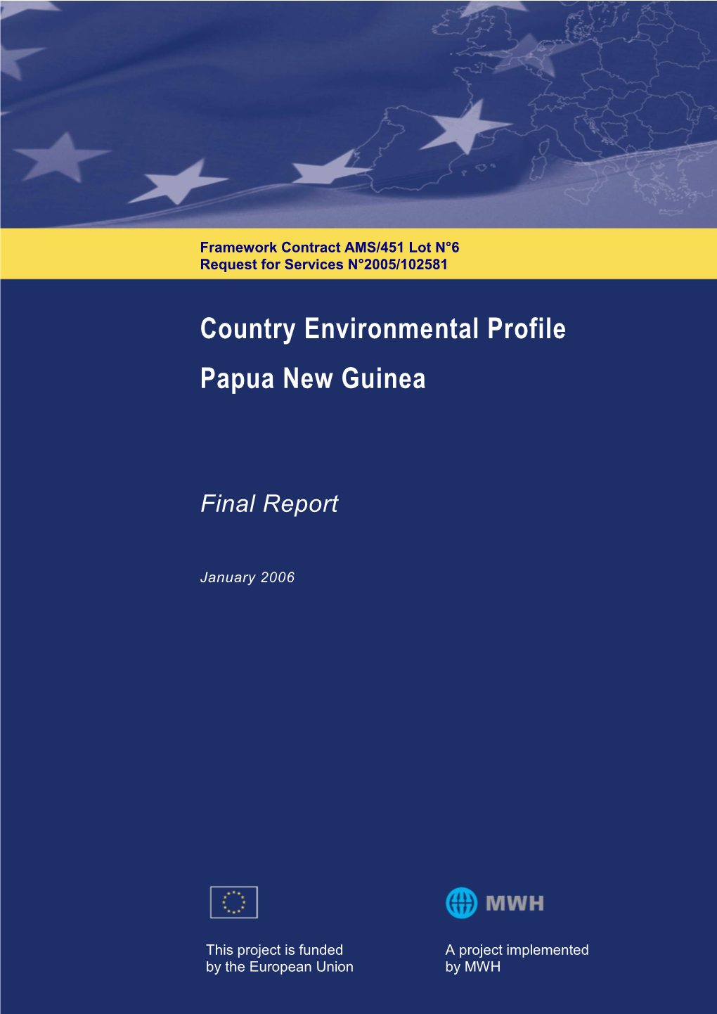 Country Environmental Profile Papua New Guinea