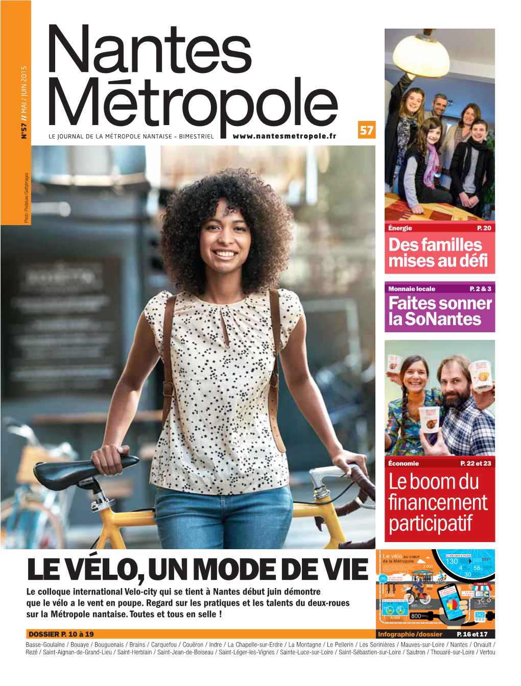 Nantes Métropole» N.57: Le Vélo, Un Mode De