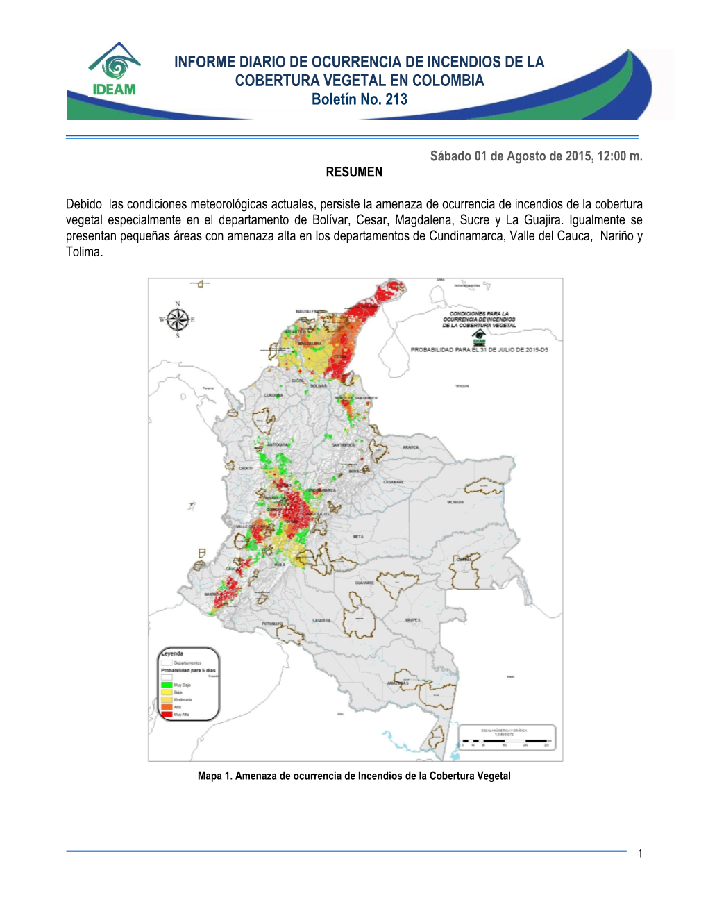 Servicio De Vigilancia Y Pronóstico De La Amenaza