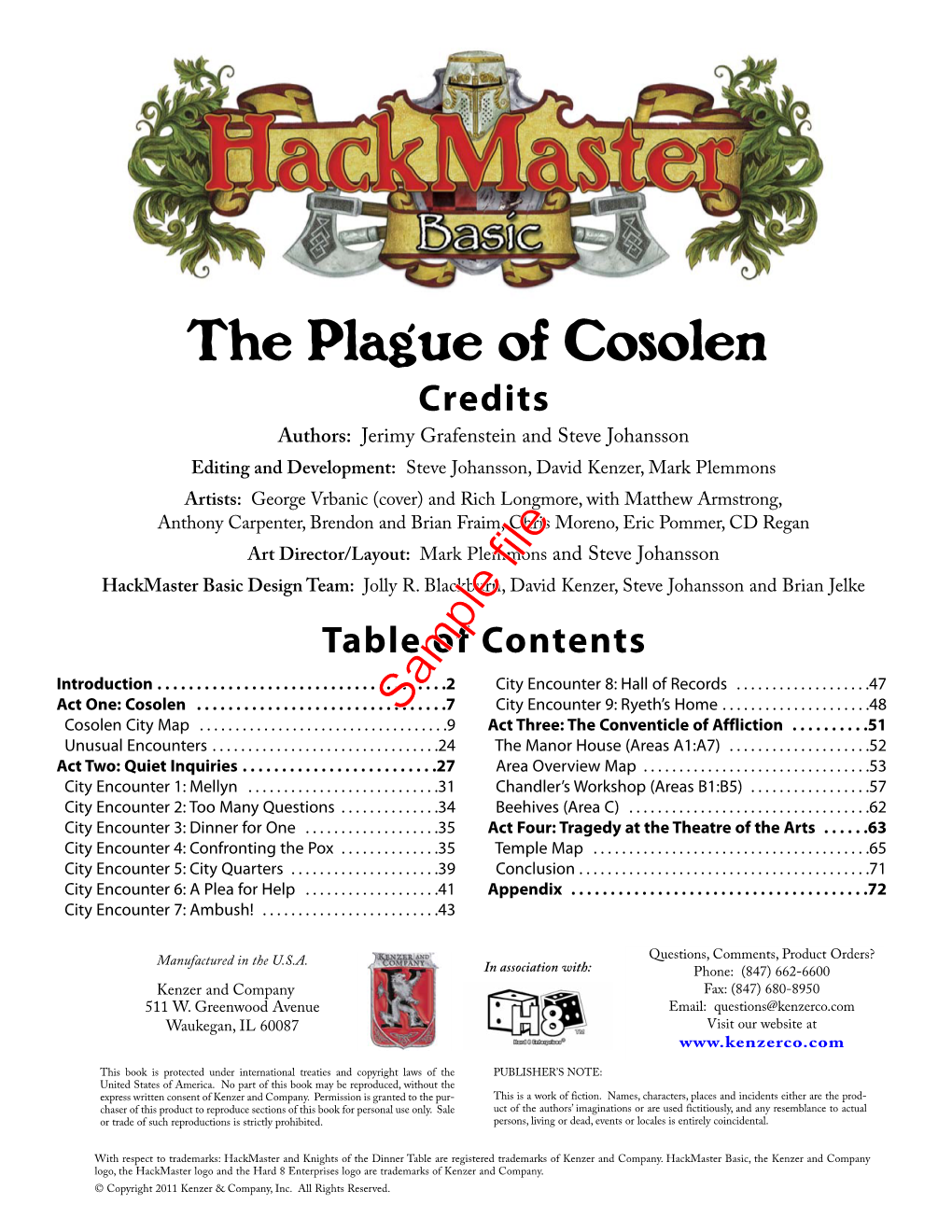 The Plague of Cosolen