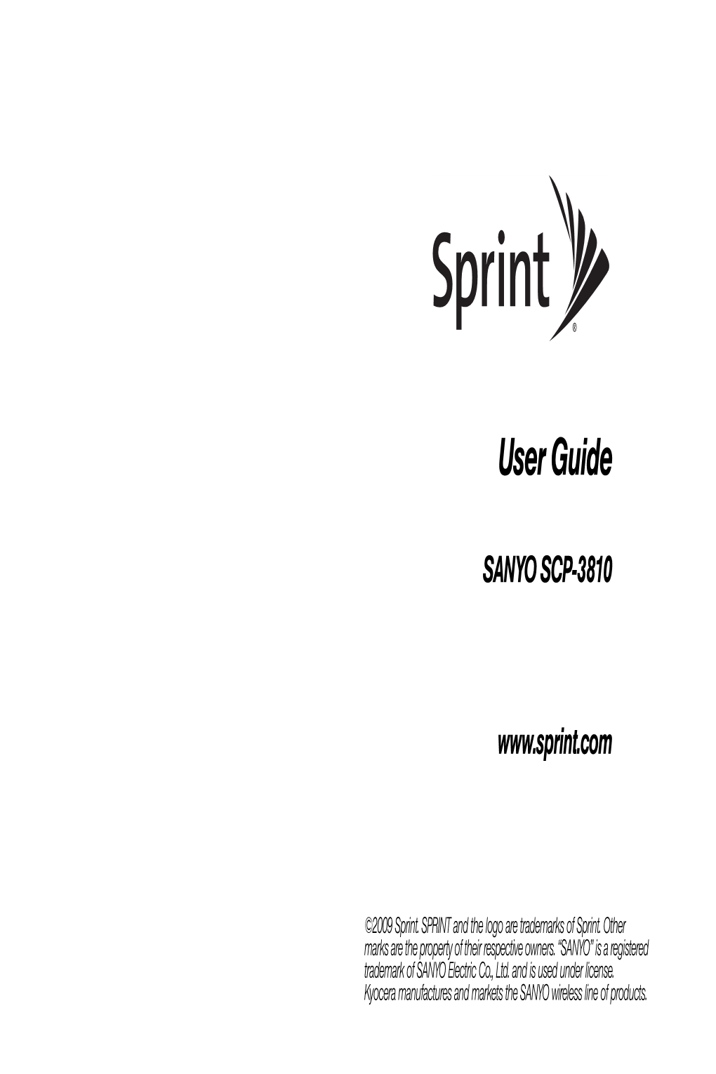 Sprint SCP-3810 User Guide